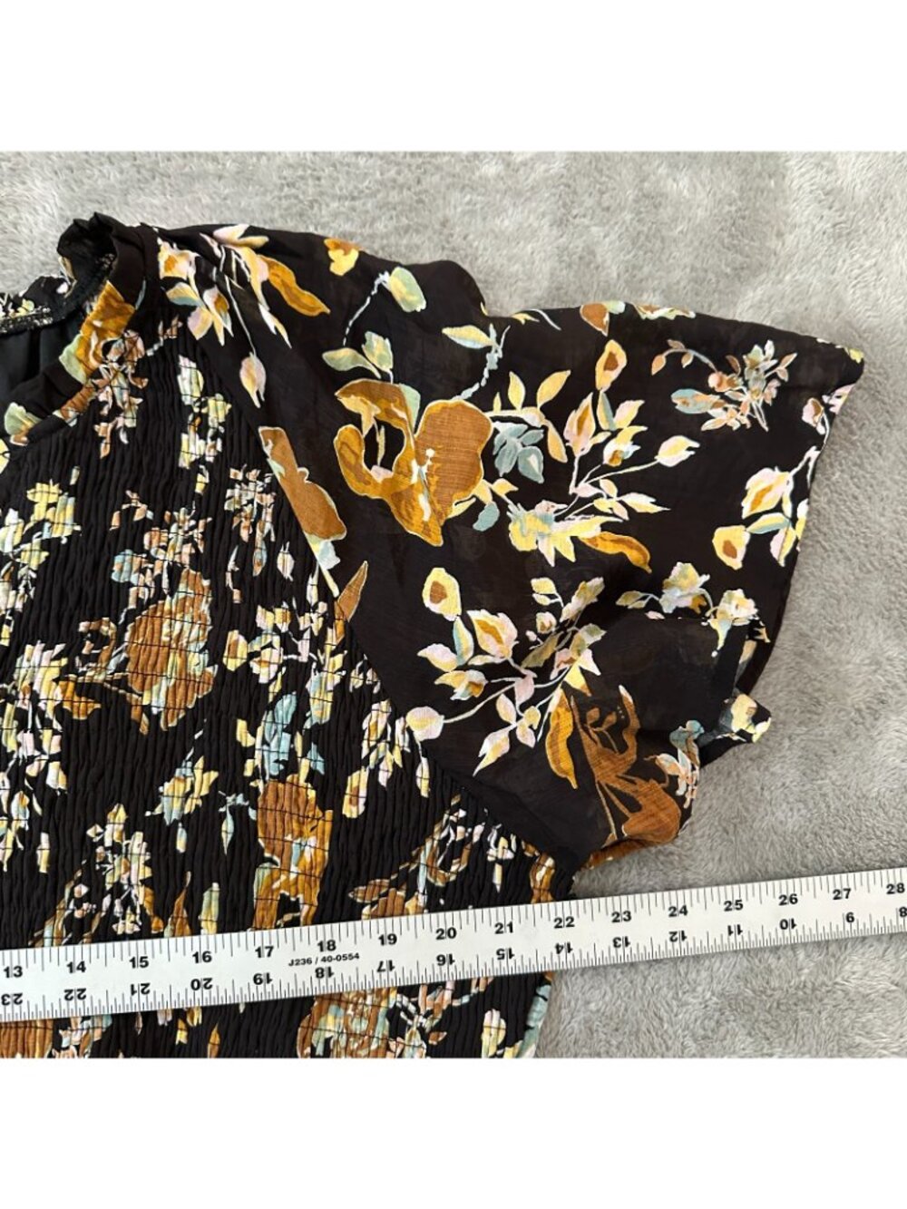 NWT Baltic Born Hathaway Black Floral Midi Dress Women's size 3X 3XL - Picture 6 of 8